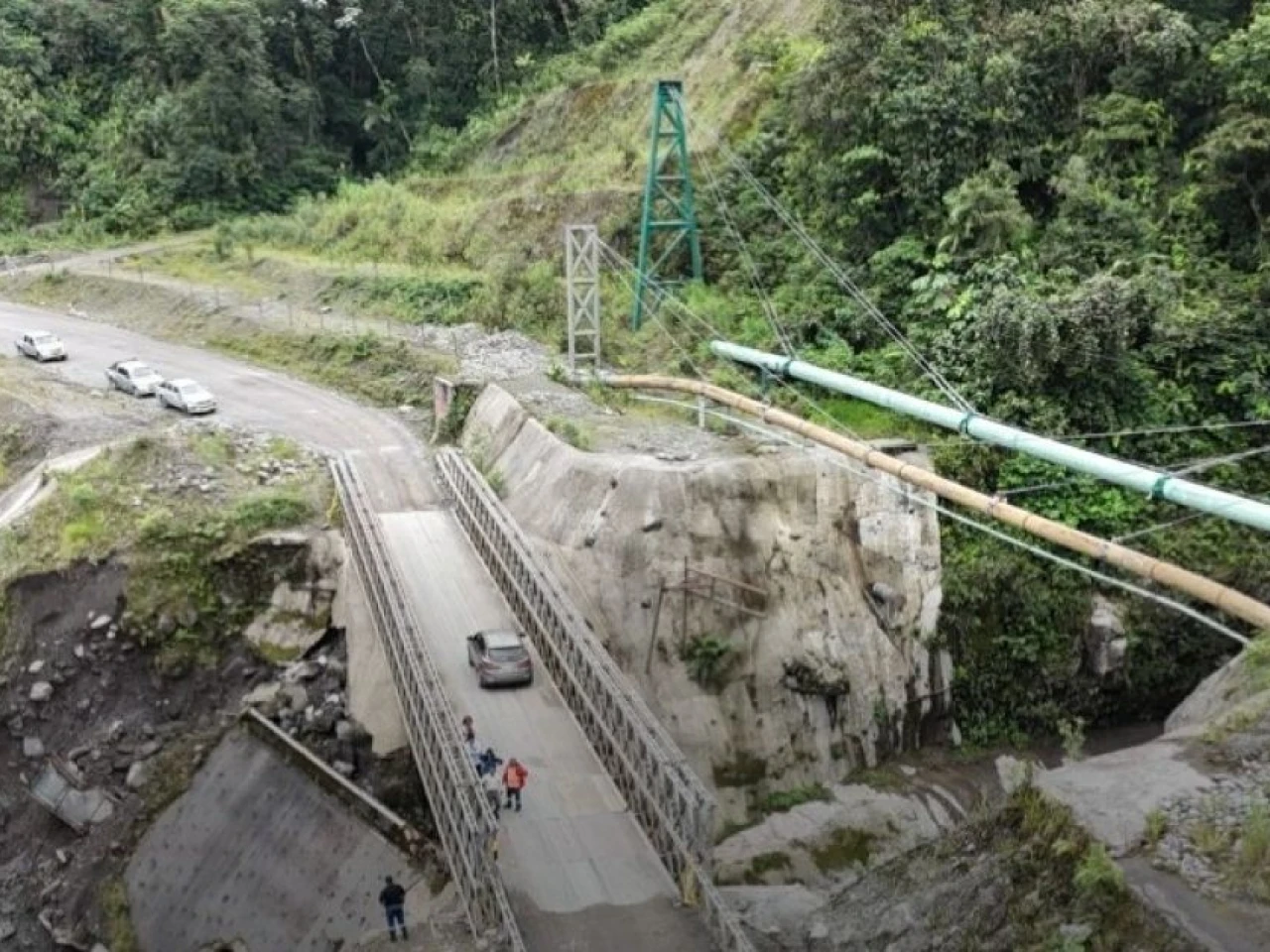 El tramo San Carlos-Sucumbíos, en la vía E45, fue inspeccionado