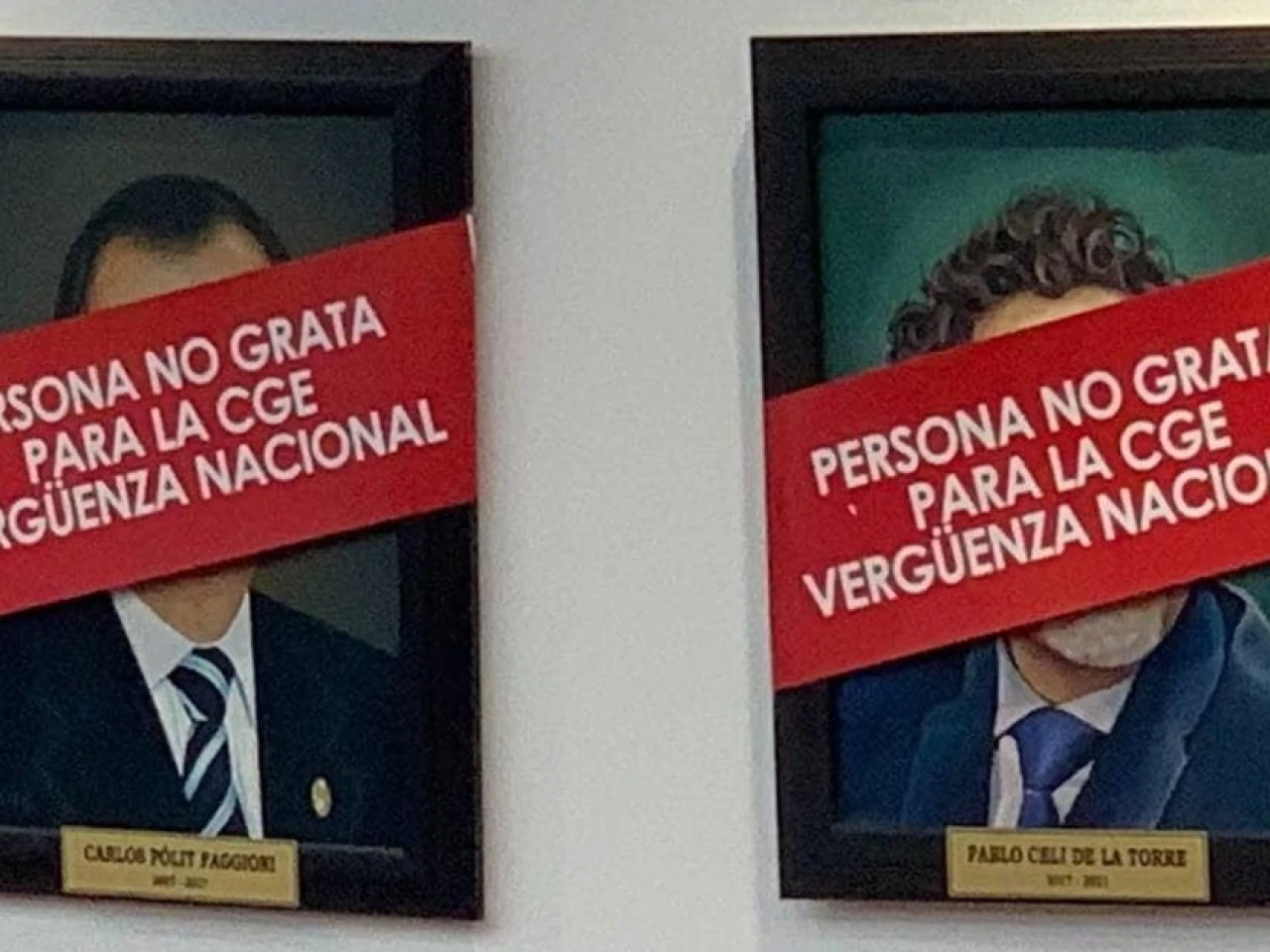 Pólit y Celi fueron declarados personas no gratas en la Contraloría General