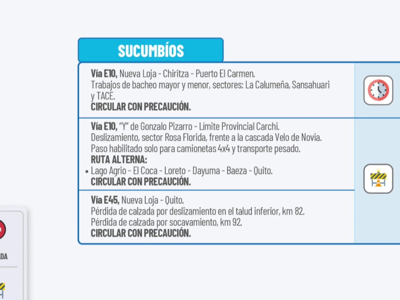 Informe Red Vial Amazonía Ecuador - Enero 28 de 2026