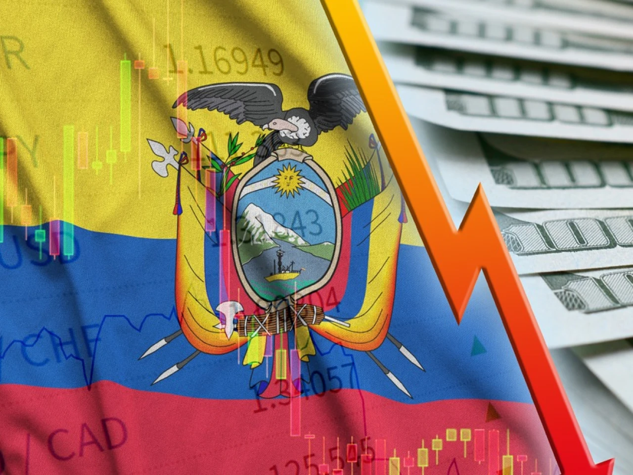 La prima de riesgo de Ecuador cae a 1.290 puntos tras anunciarse negociación con el FMI