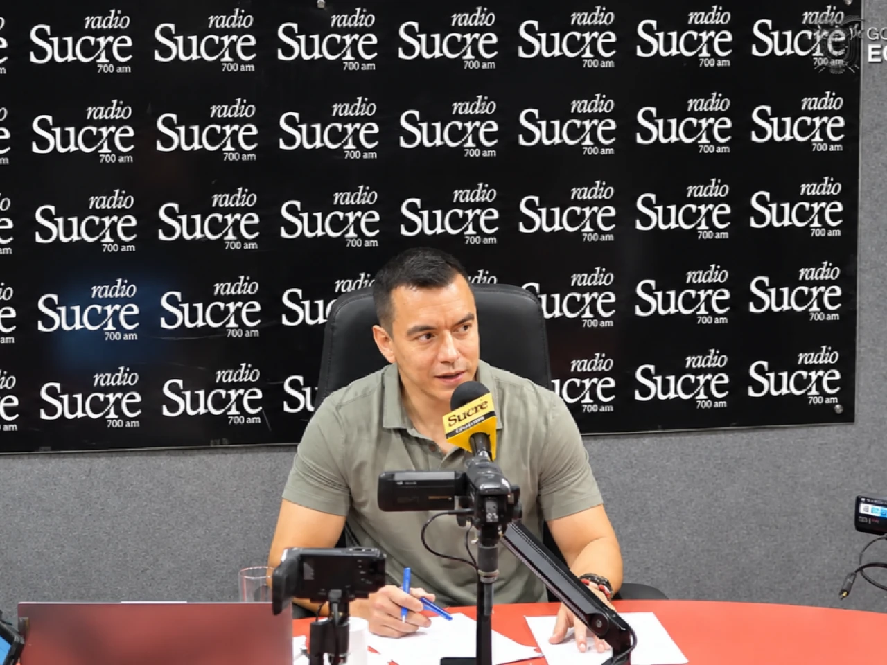 Noboa destaca reapertura de ventas de energía desde Colombia y mayor control sobre combustibles y minería ilegal