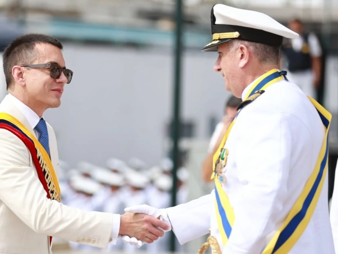 Noboa destacó el trabajo de la Armada: “Su labor es incansable”