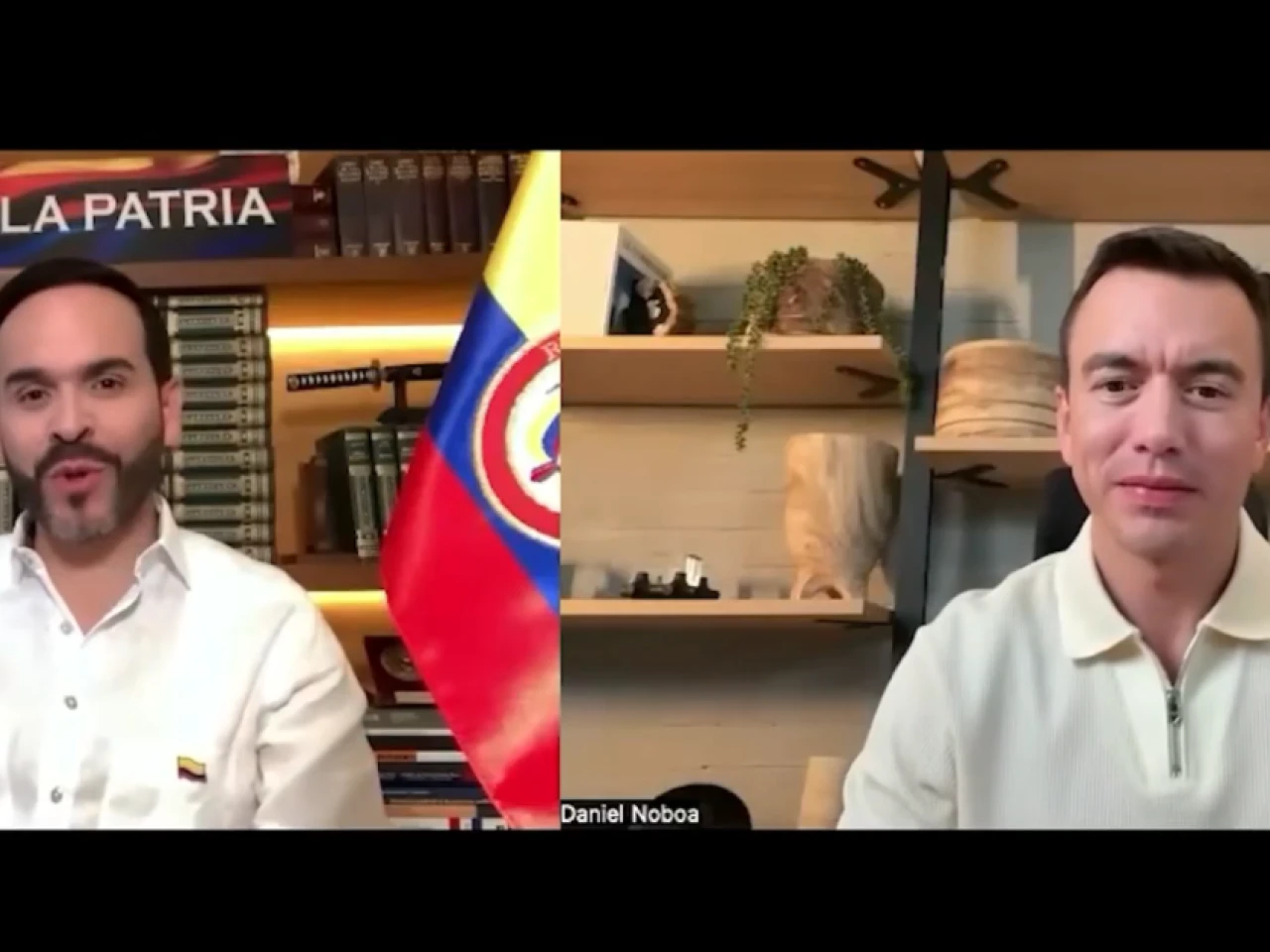 Noboa felicita a Abelardo de la Espriella por su triunfo en primera vuelta 