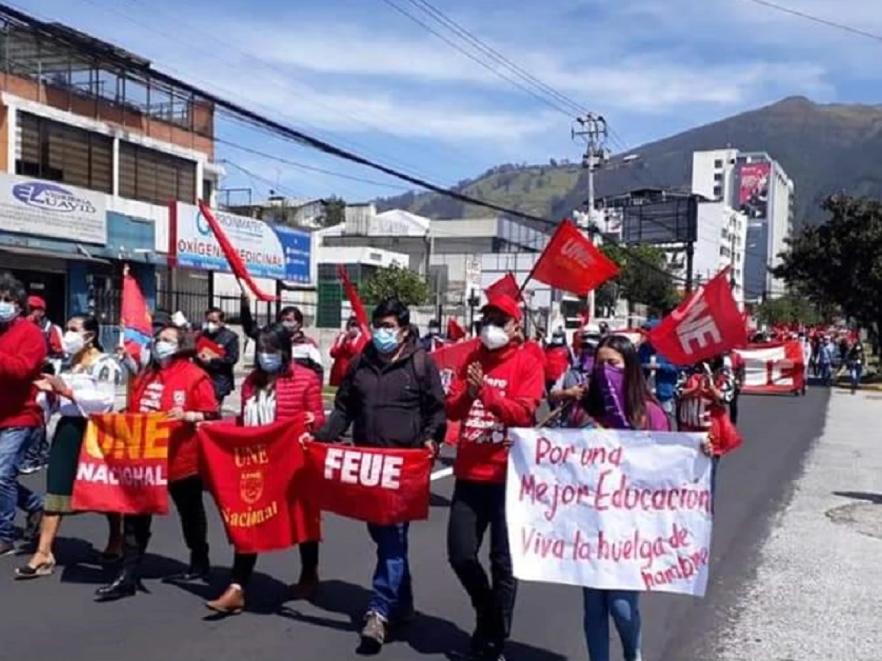 Universitarios de Ecuador se sumarán a jornada de protestas sociales