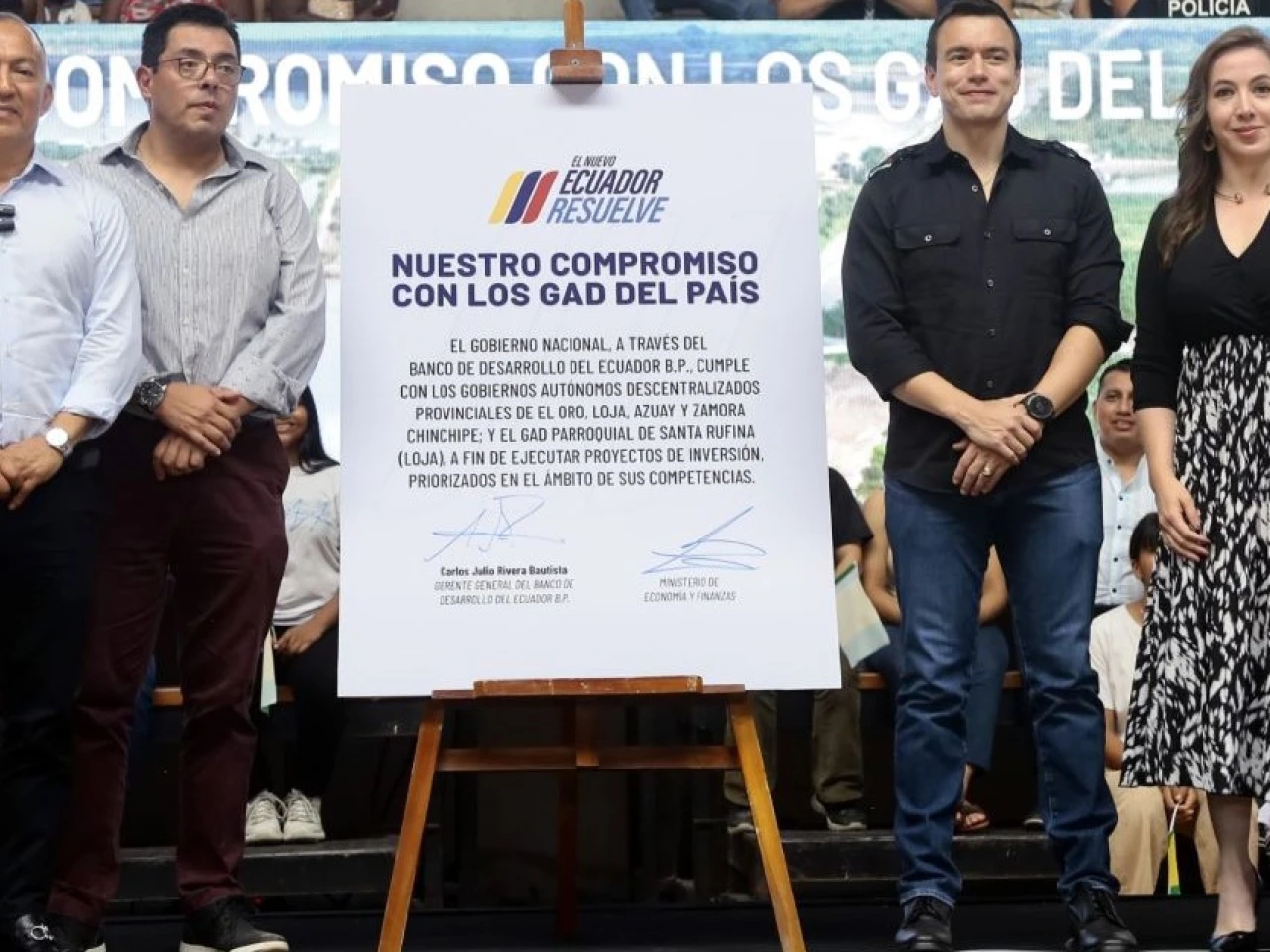 El Gobierno transfirió $ 3,1 millones a Zamora Chinchipe, Loja, El Oro y Azuay