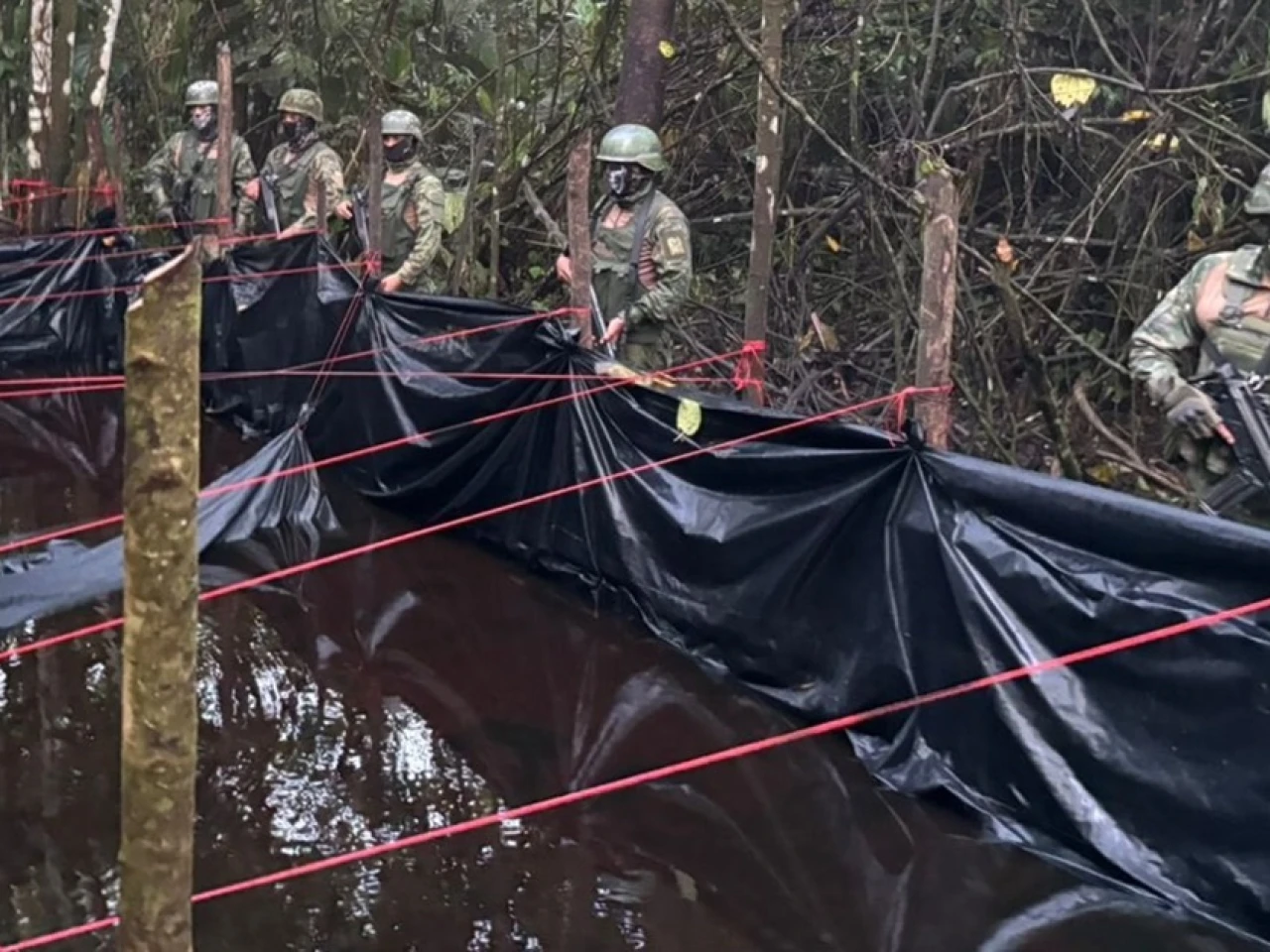 El Ejército localizó una piscina clandestina en Shushufindi