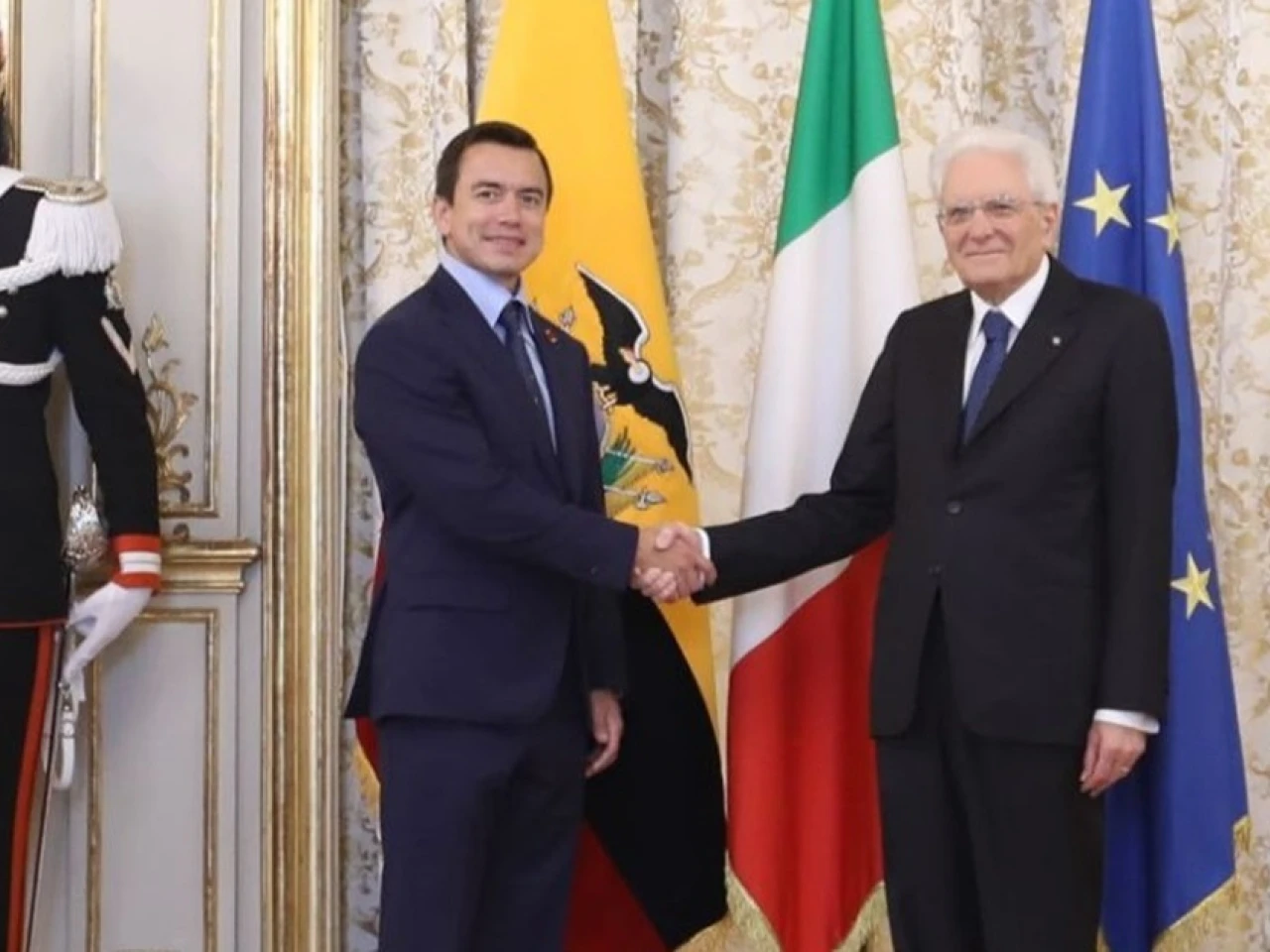 Noboa concluyó su visita a Italia con reuniones sobre seguridad
