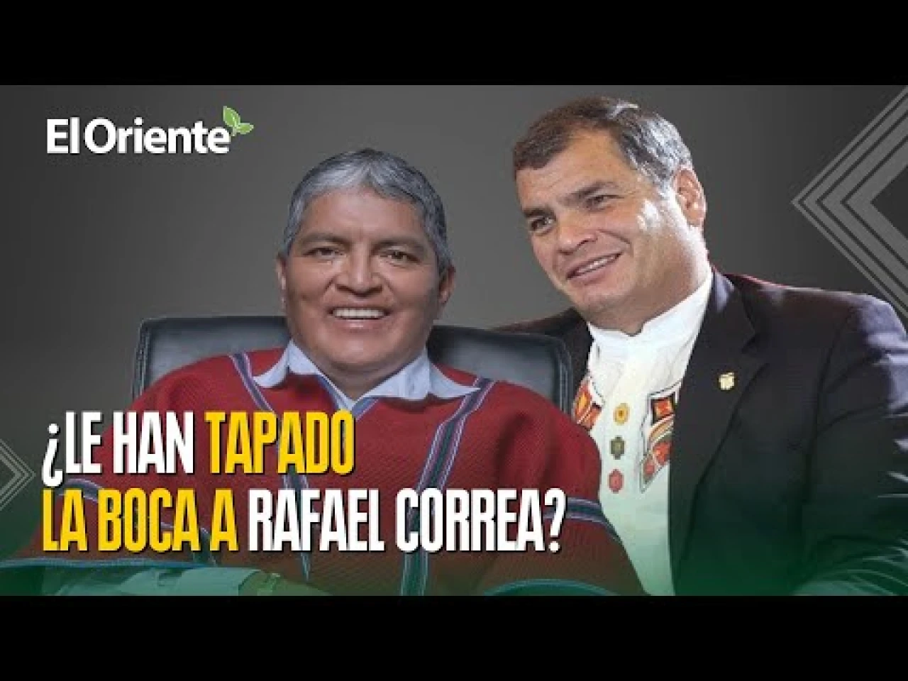 Chango asegura que le ha tapado la boca a Rafael Correa  