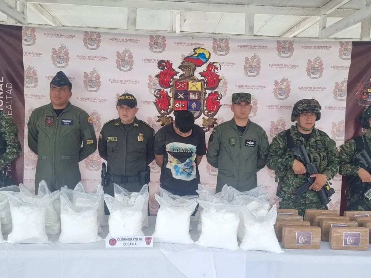 Colombia y Ecuador destruyeron 1,8 toneladas de cocaína