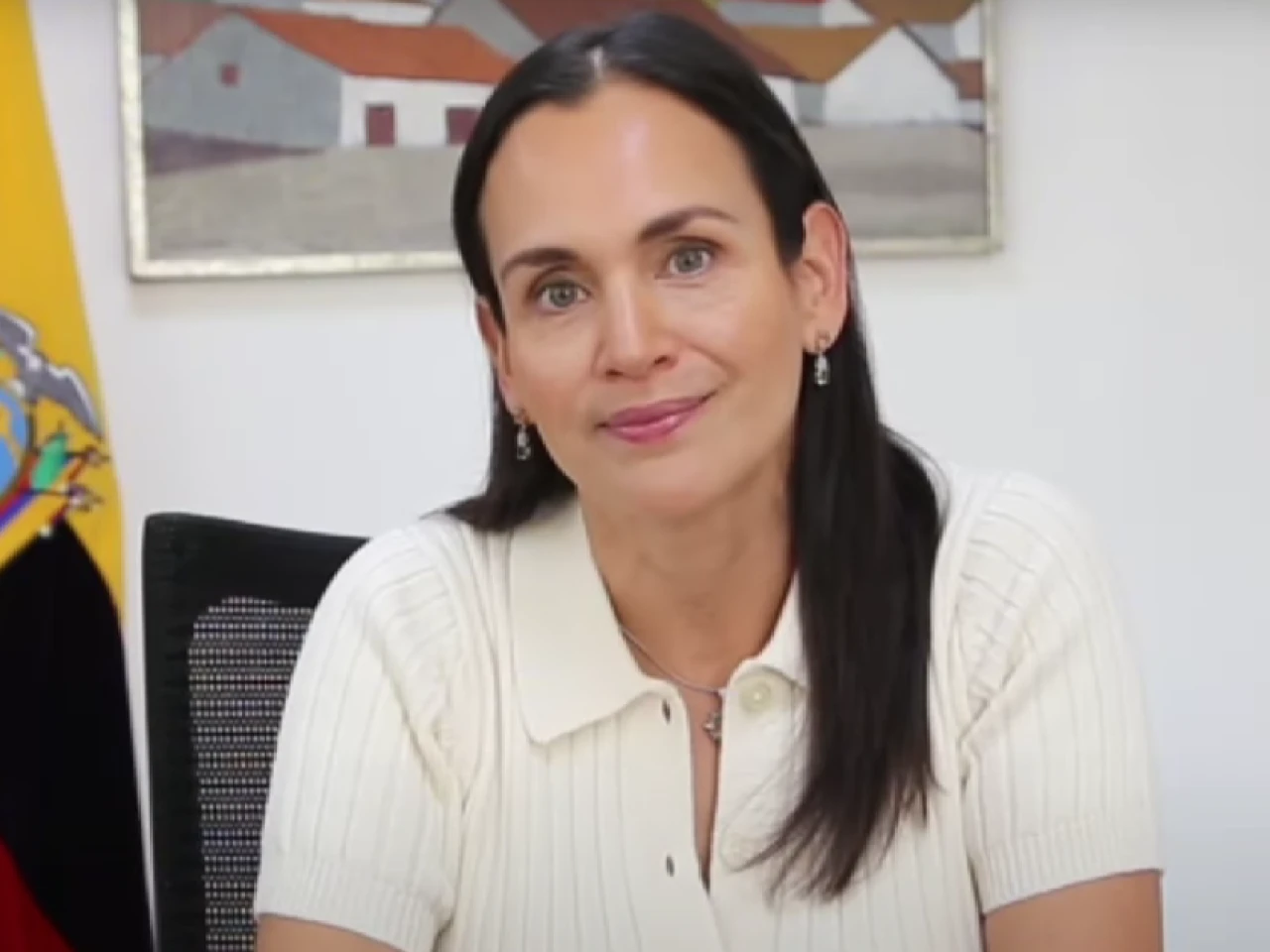 Inés Manzano defendió el proyecto minero Loma Larga