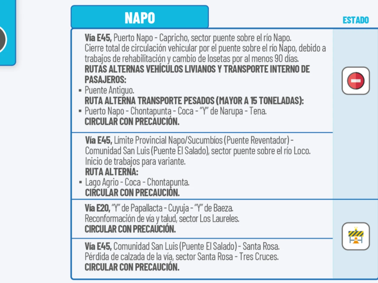 Informe Red Vial Región Amazónica - Noviembre 28 de 2025