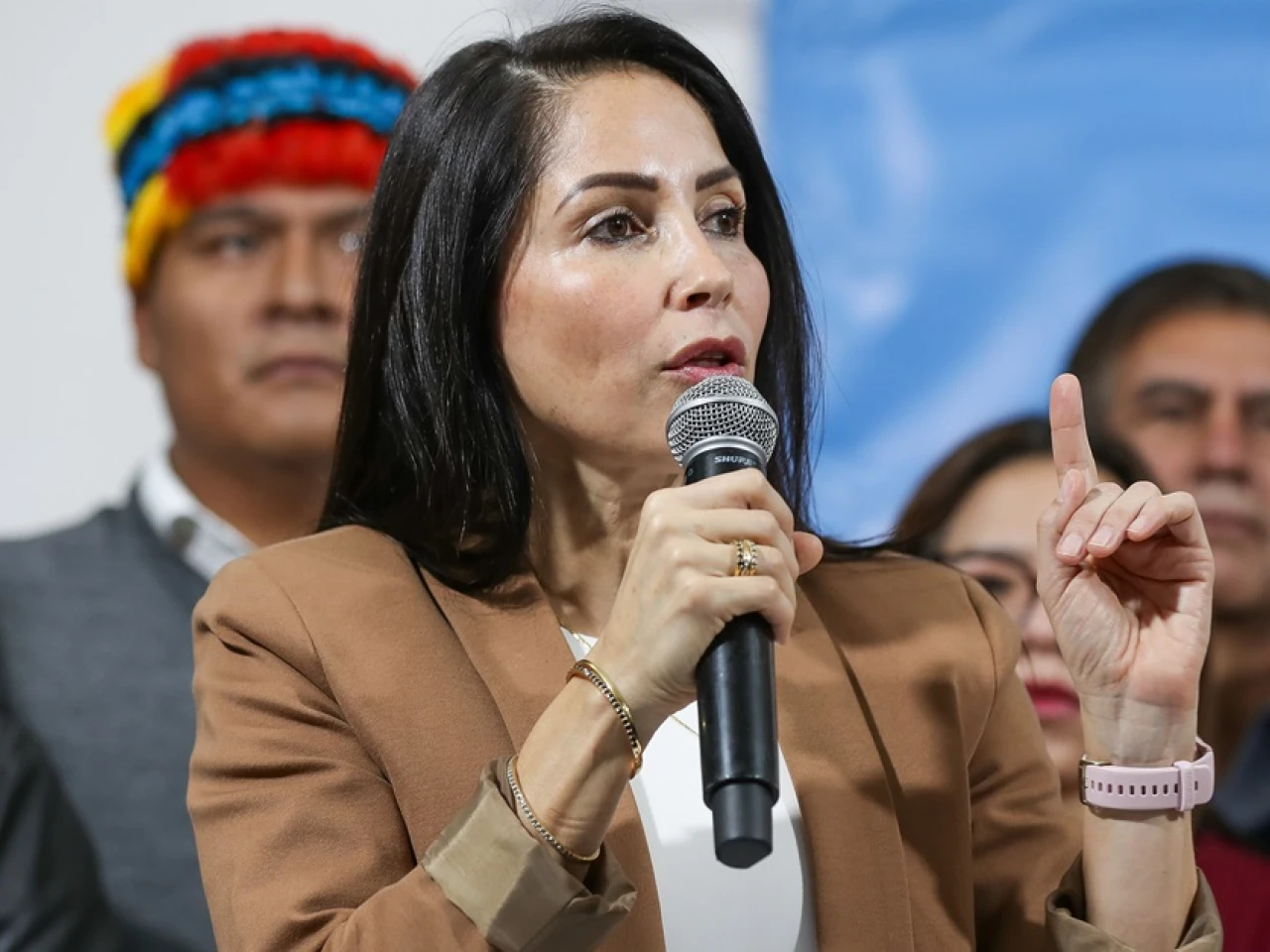 John Reimberg amenazó con detener a Luisa González por "financiar la violencia" 
