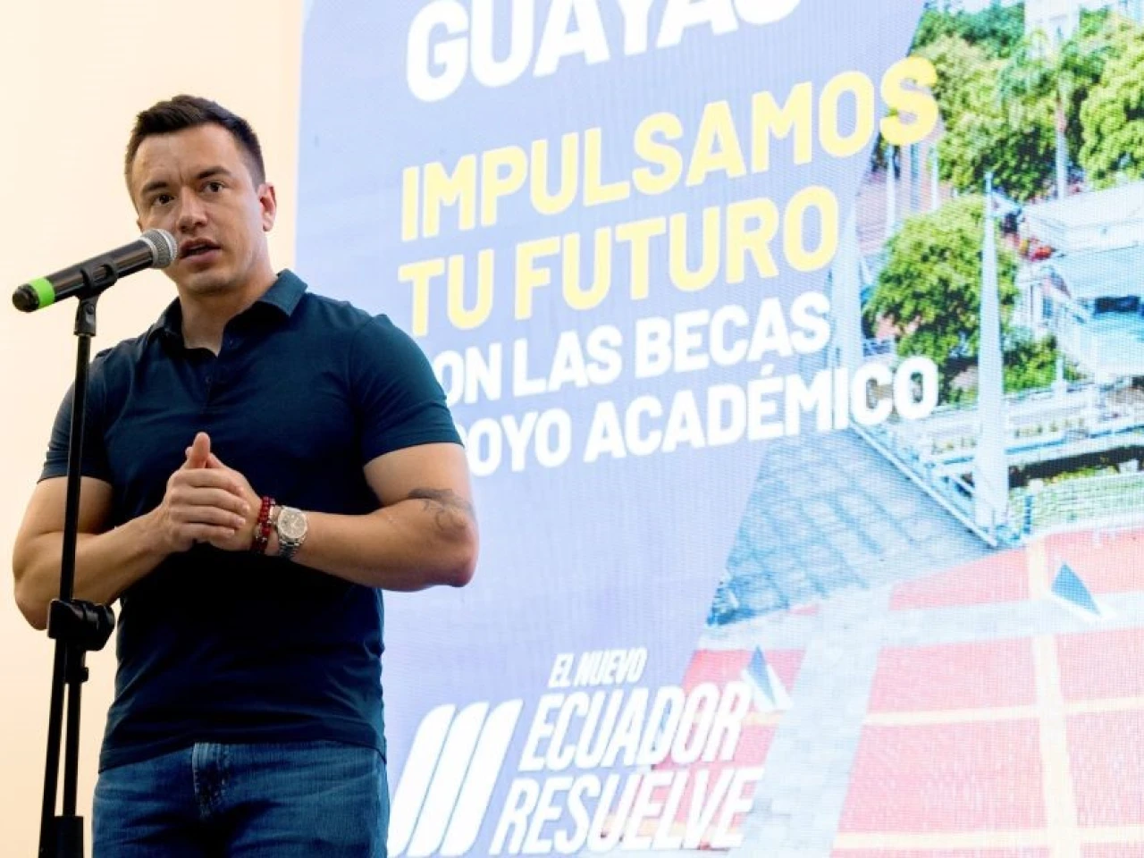 Noboa anunció plan para la reactivación económica