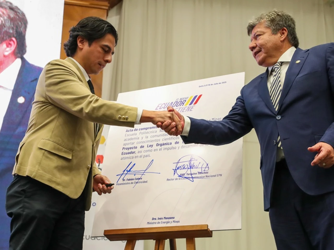Ecuador presenta proyecto de Ley de Energía Atómica para impulsar su seguridad energética