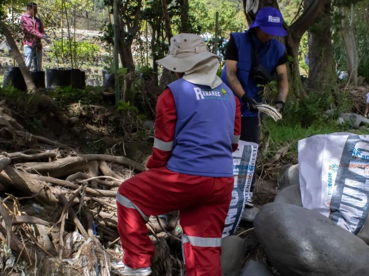 40 voluntarios limpiaron la orilla del río San Pedro
