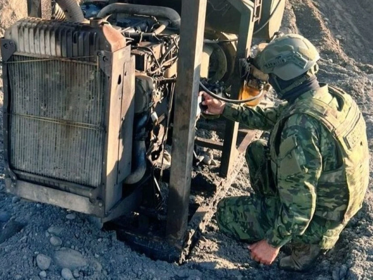 Operativo contra la minería ilegal se llevó a cabo en Tiwintza