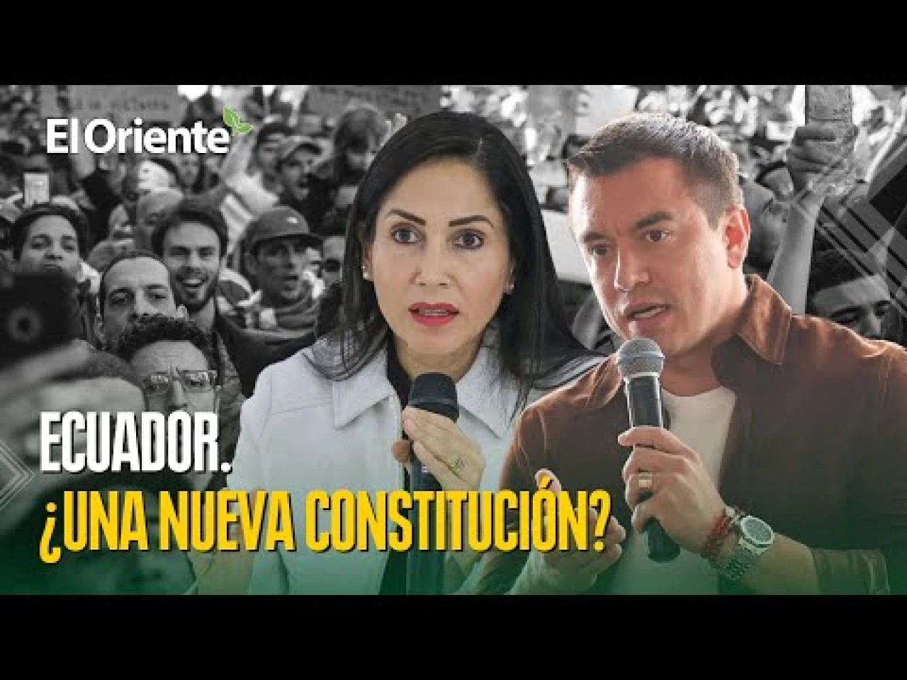 ¿Nueva Constitución? Noboa quiere cambio, González defiende el legado correísta