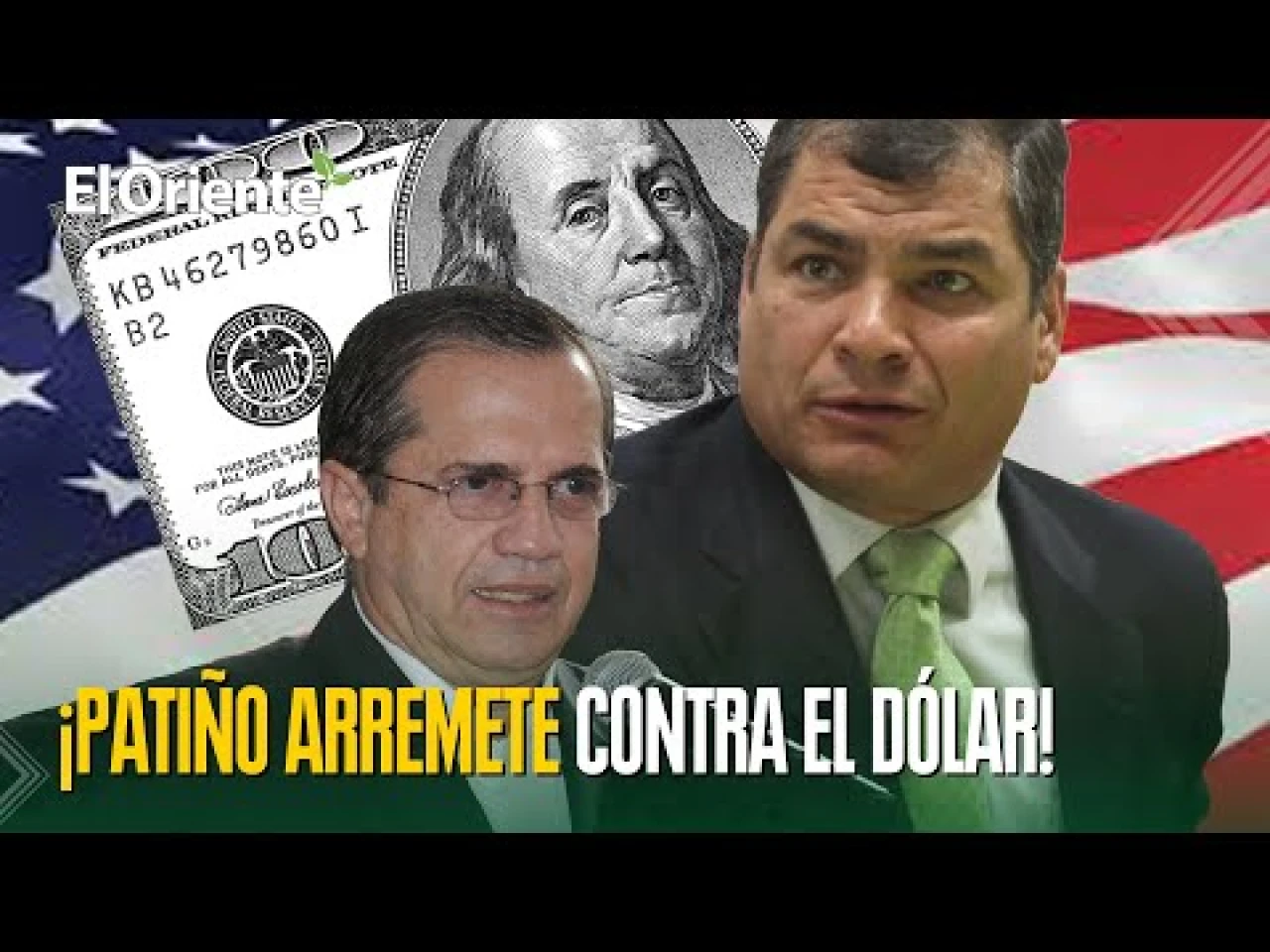 Ricardo Patiño arremetió contra el dólar