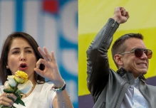 Noboa y González lideran encuesta a menos de un mes de las elecciones