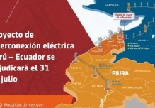 Perú adjudicará la próxima semana un proyecto de interconexión eléctrica con Ecuador
