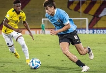 Ecuador cayó 0-2 con Uruguay en el Sudamericano Sub-17