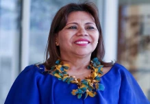 Fany Kuiru, primera mujer electa para liderar la confederación indígena Coica / Foto: EFE