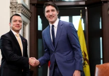 Daniel Noboa dialogó con Justin Trudeau
