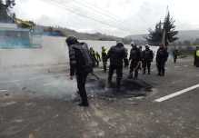 Movilización indígena paralizó el centro del país