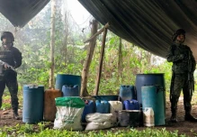 Colombia: Cae red de laboratorios en frontera con Ecuador