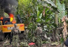 Destruyen un nuevo campamento de minería ilegal en Napo