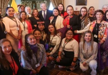 Lasso dialogó con mujeres amazónicas en Carondelet