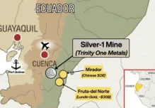 Trinity One Metals avanza en la evaluación de relaves de plata en proyecto minero de Ecuador