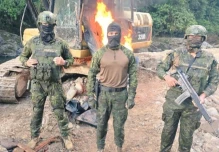 Maquinaria usada en minería ilegal en Gualaquiza fue destruida