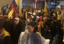 Undécimo día: marcha multitudinaria bajo la lluvia