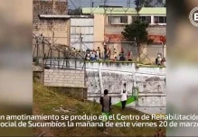 Dos policías heridos durante amotinamiento en cárcel de Sucumbíos