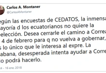 Carlos Alberto Montaner indica que desde Cuba se estaría ayudando a Rafael Correa