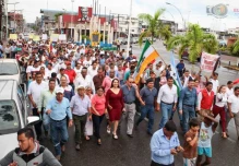 Ciudadanos de Sucumbíos salieron para exigir a la asamblea nacional aprueben la Ley Especial Amazónica