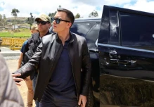 La caravana de Daniel Noboa fue atacada en Cañar