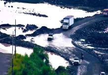 El ingreso a Macas se dificultó por el desbordamiento del río Upano 