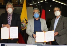 La embajada de Alemania donó 462 mil mascarillas quirúrgicas