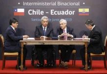 Chile y Ecuador pactan iniciar negociaciones de un Tratado de Libre Comercio