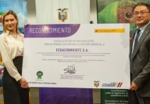 Ecuacorriente recibió el Distintivo Iniciativa Verde