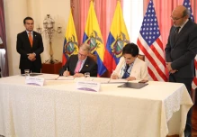EE.UU. elevará  $ 10 millones su cooperación con Ecuador
