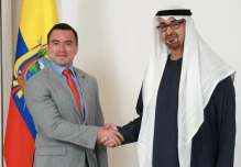 Noboa se reunió con el presidente de los Emiratos Árabes Unidos