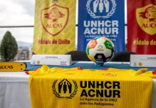 Aucas lucirá logo de ACNUR para apoyar integración de refugiados