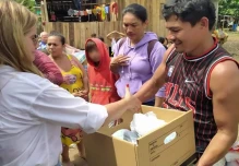 Afectados por las lluvias en Pedernales recibieron ayuda humanitaria