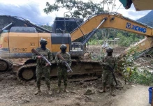 Operativo en Zamora Ejército neutraliza equipos vinculados a minería ilegal
