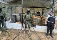 El Ejército decomisó 700 galones en Zamora Chinchipe