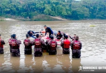 Escuela de Iwias entrena a bomberos de Quito 