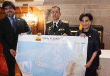 Ecuador presentó sus nuevos mapas oficiales 